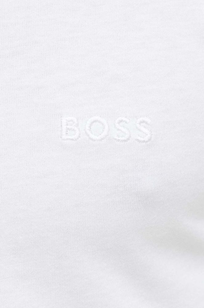 Бавовняна футболка BOSS 3-pack колір білий меланж фото 5