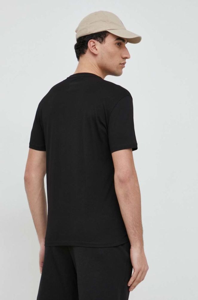Бавовняна футболка Armani Exchange колір чорний з аплікацією (2956995) фото 3