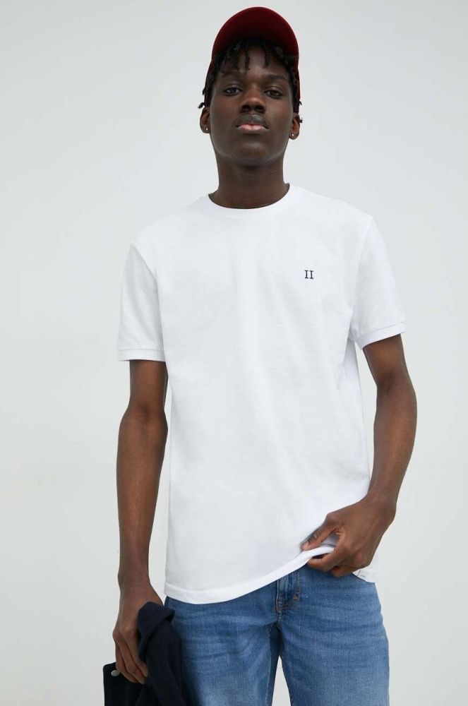 Бавовняна футболка Les Deux колір білий однотонний