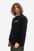 Бавовняний лонгслів Napapijri колір чорний візерунок NP0A4GK70411-041