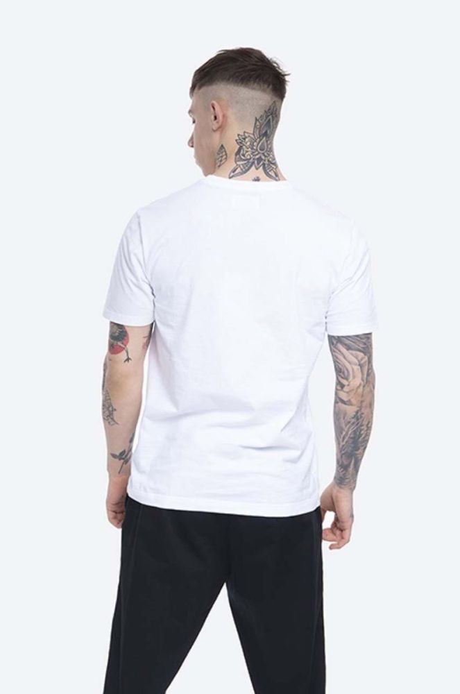 Бавовняна футболка Wood Wood Ace T shirt колір білий з принтом 10115705.2222-BRIGHTW фото 3