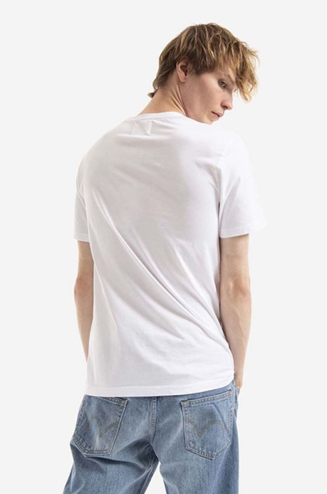 Бавовняна футболка Wood Wood Ace Typo T-shirt колір білий з принтом 10285700.2222-WHITE фото 3