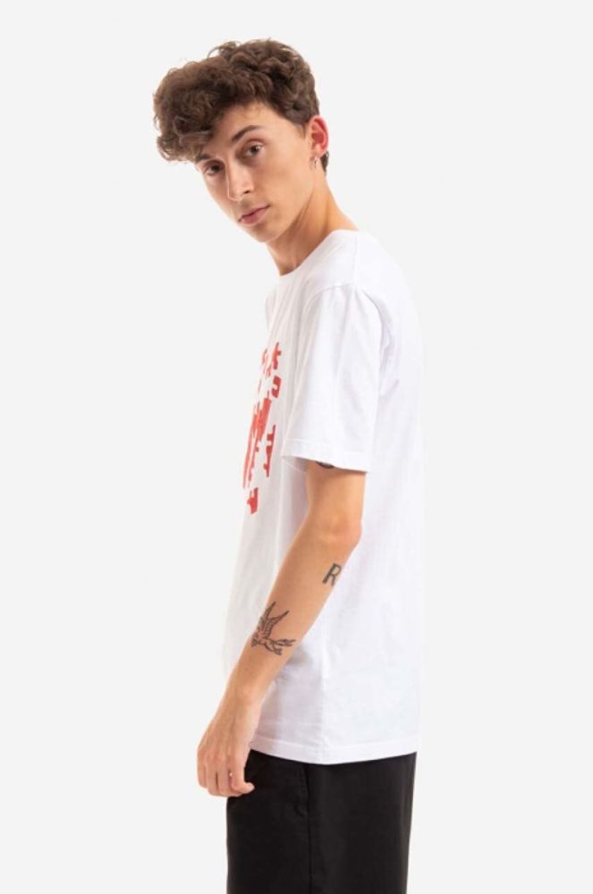 Бавовняна футболка Wood Wood Ace Puzzle T-shirt колір білий з принтом 10295703.2222-WHITE фото 5
