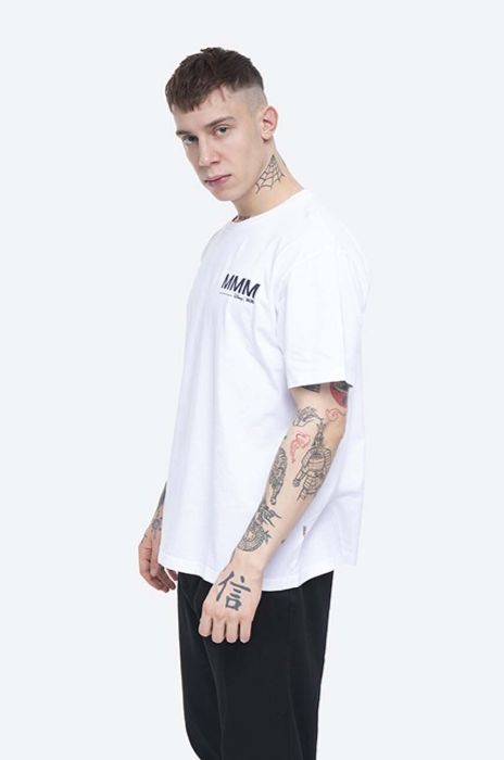 Бавовняна футболка Wood Wood Bobo T-shirt колір білий з принтом 12025701.2334-BRIGHTW