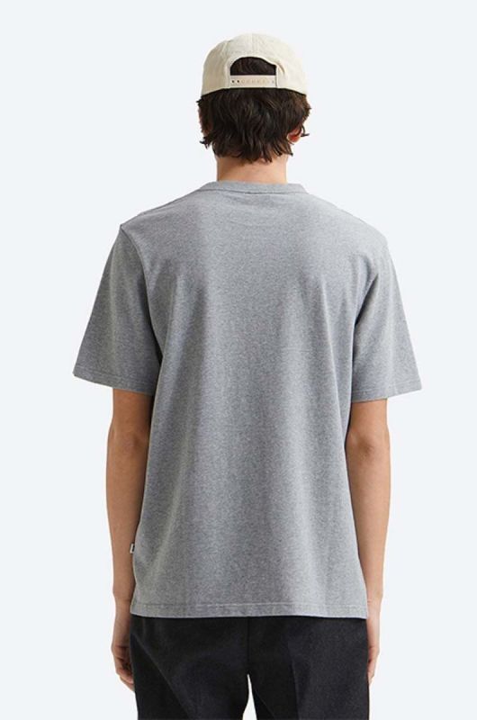 Бавовняна футболка Wood Wood Bobby IVY T-shirt колір сірий з принтом 12135703.2489-GREYMEL фото 2