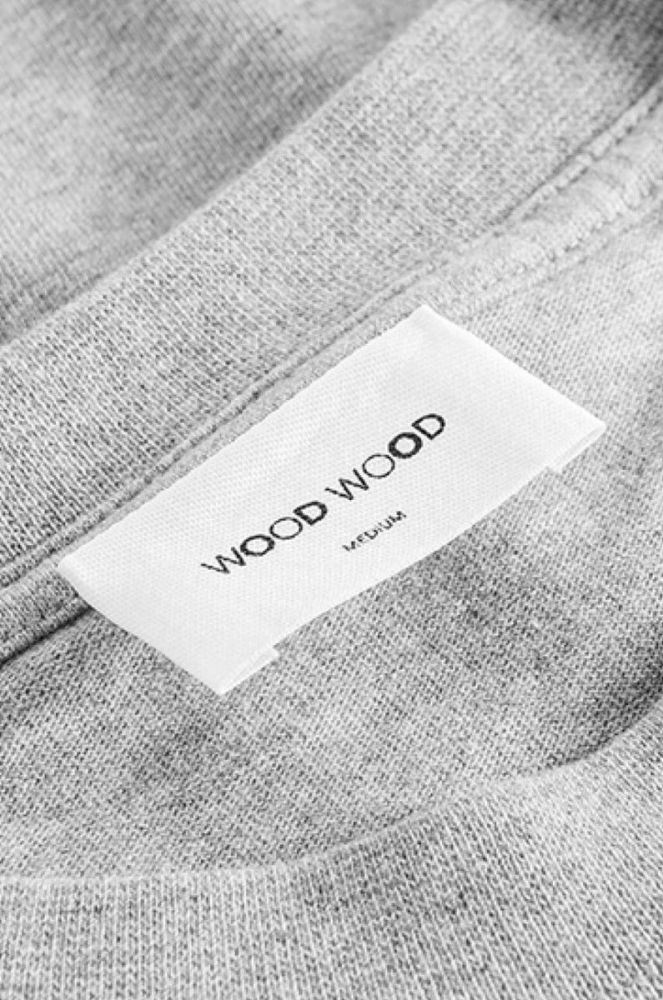 Бавовняна футболка Wood Wood Bobby IVY T-shirt колір сірий з принтом 12135703.2489-GREYMEL фото 3