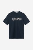 Бавовняна футболка Wood Wood Bobby Shatter Logo T-shirt колір синій з принтом 12225707.2489-NAVY