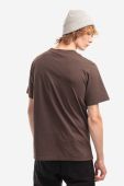 Бавовняна футболка Wood Wood Sami Classic T-shirt колір коричневий однотонна 12235721.2491-DARKORA