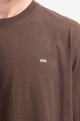 Бавовняна футболка Wood Wood Sami Classic T-shirt колір коричневий однотонна 12235721.2491-DARKORA