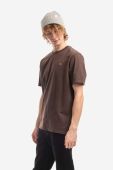Бавовняна футболка Wood Wood Sami Classic T-shirt колір коричневий однотонна 12235721.2491-DARKORA