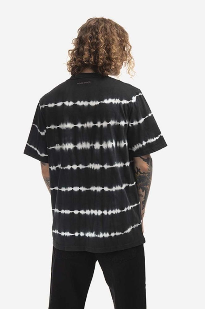 Бавовняна футболка Wood Wood x Bobby Paris колір чорний візерунок 12235710.2489-BLACK фото 3