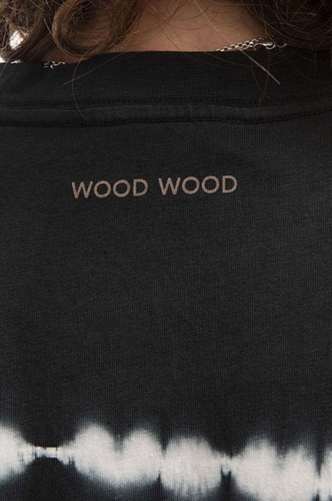 Бавовняна футболка Wood Wood x Bobby Paris колір чорний візерунок 12235710.2489-BLACK фото 6