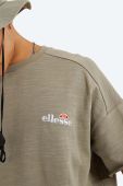 Бавовняна футболка Ellesse Smettila Sweatshirt колір зелений з аплікацією SHJ11946-NAVY