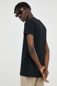 Бавовняна футболка Samsoe Samsoe колір чорний однотонний (3246778)