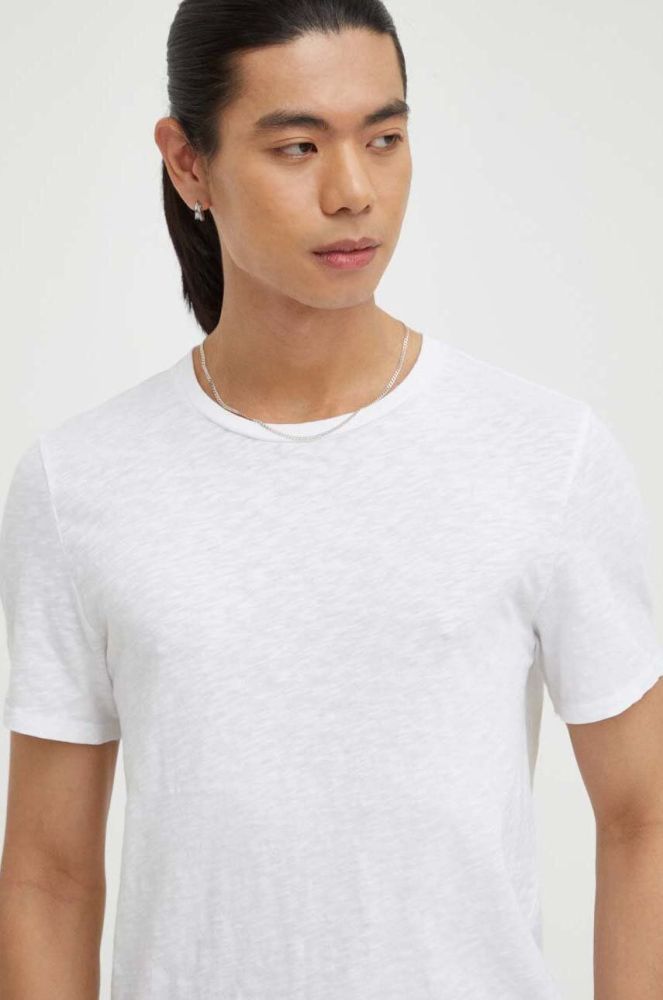 Бавовняна футболка American Vintage колір білий меланж