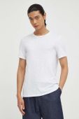Бавовняна футболка American Vintage колір білий меланж