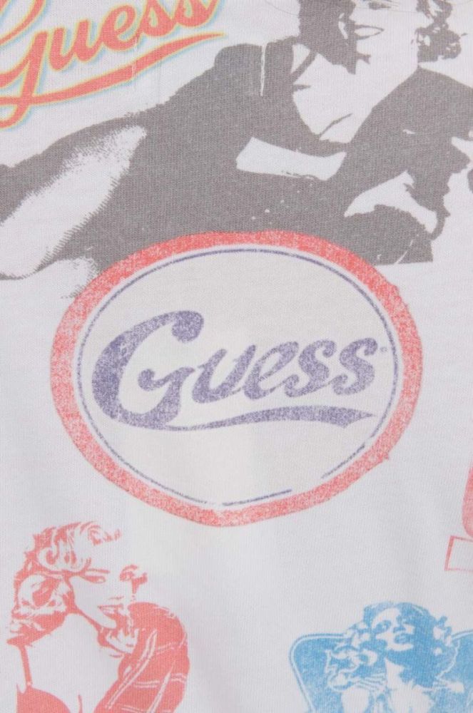 Бавовняна футболка Guess Aop Tee колір білий візерунок M3GI06.KBB50-F0C9 фото 4