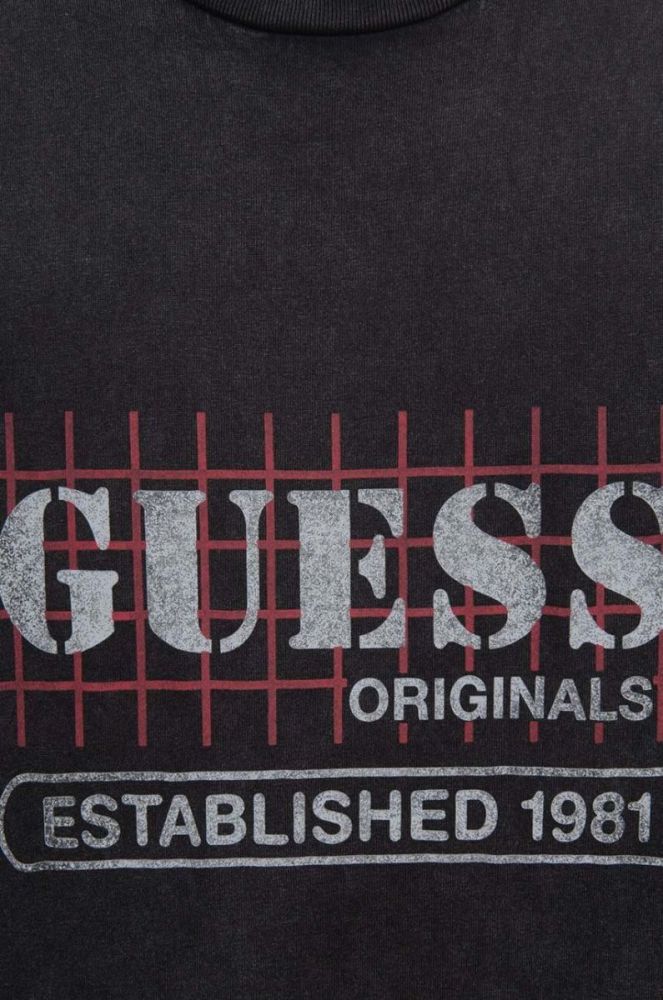 Футболка Guess Washed Grid Logo Tee чоловіча колір чорний з принтом M3GI31.K9XF3-F13Q фото 2