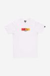 Бавовняна футболка Ellesse колір білий з принтом SHR17633-WHITE