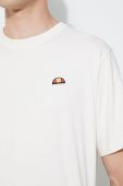 Бавовняна футболка Ellesse колір бежевий з принтом SHR17785-WHITE