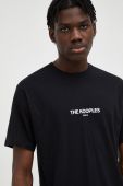 Футболка The Kooples чоловічий колір чорний з принтом