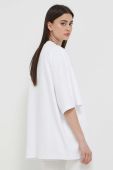 Бавовняна футболка Preach колір білий однотонна (3281670)