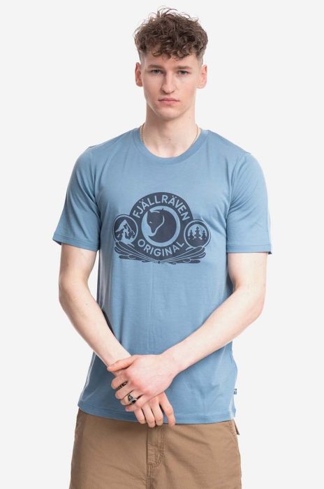 Футболка Fjallraven з принтом F84117.543-543 колір блакитний