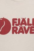 Футболка Fjallraven колір бежевий з принтом F87310.113-113