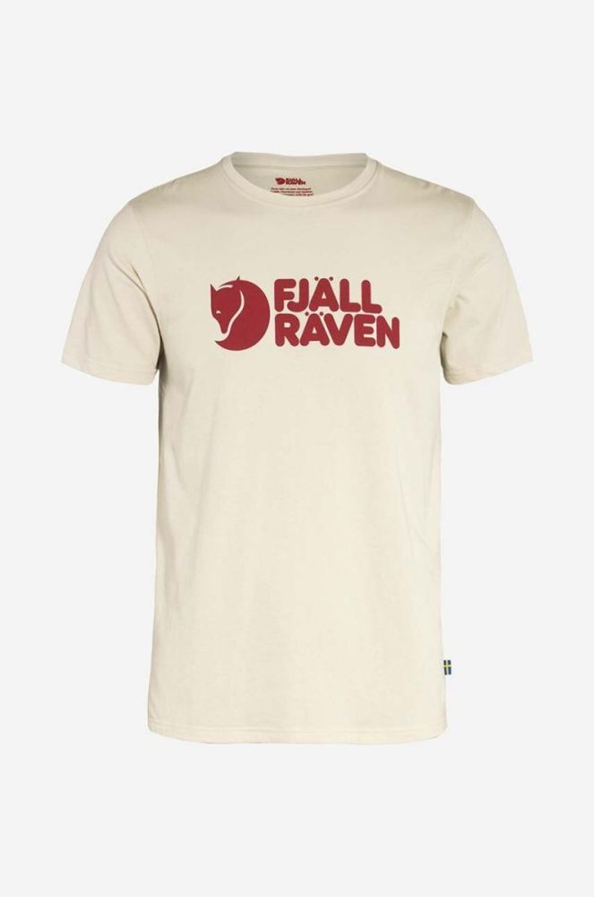Футболка Fjallraven колір бежевий з принтом F87310.113-113 фото 7