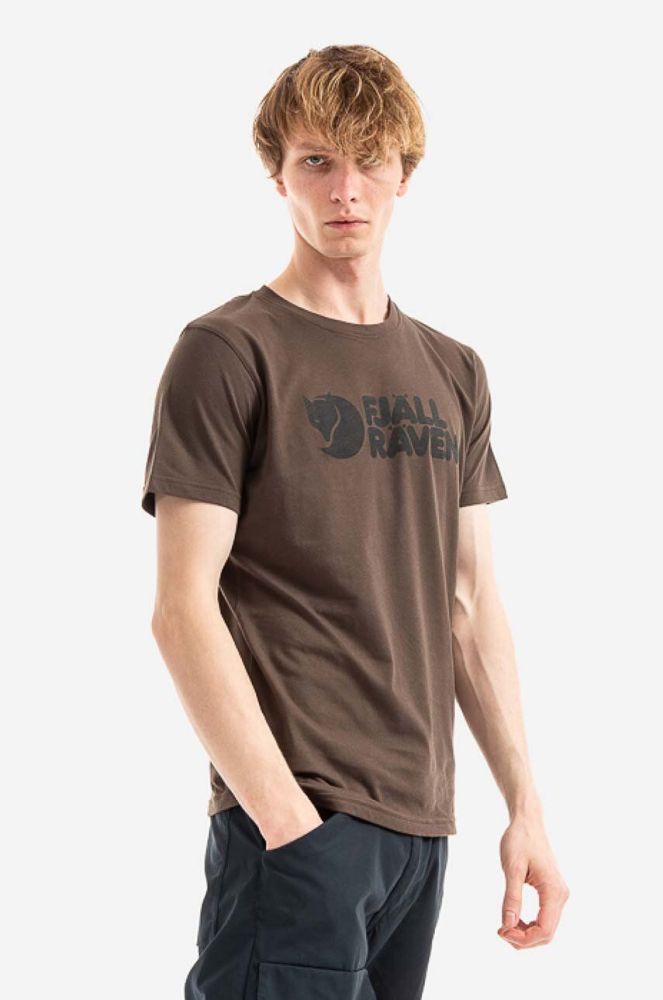 Футболка Fjallraven Logo T-shirt M F87310 633 колір зелений з принтом F87310.633-633