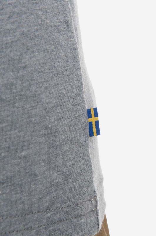 Футболка Fjallraven колір сірий фото 3