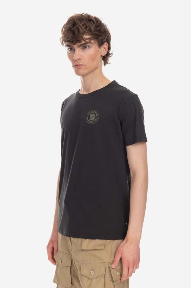 Футболка Fjallraven 1960 Logo колір чорний з аплікацією F87313.550-550 фото 3