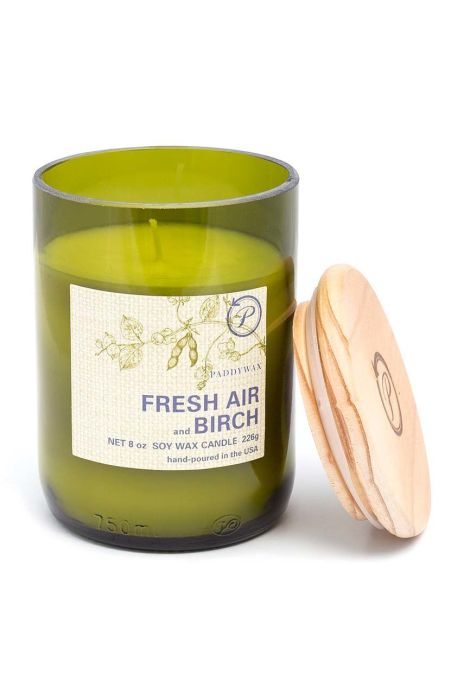 Paddywax Ароматична соєва свічка Fresh Air & Birch 226 g колір зелений
