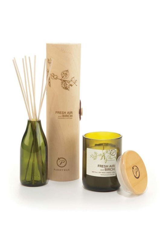 Paddywax Ароматична соєва свічка Fresh Air & Birch 226 g колір зелений фото 2