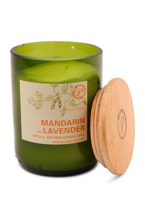 Paddywax Ароматична соєва свічка Mandarin & Lavender 226 g колір барвистий