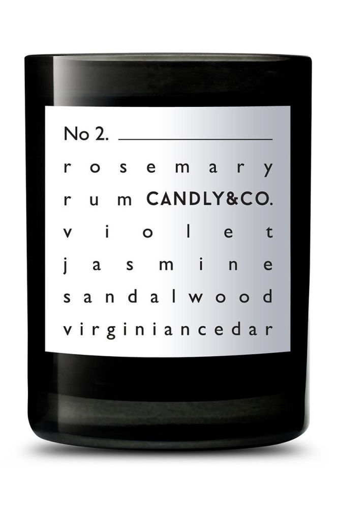 Candly Ароматична соєва свічка No2. Rosemary & Rum колір чорний