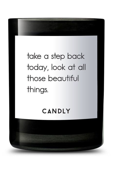 Candly Ароматична соєва свічка Take a step back 250 g колір чорний