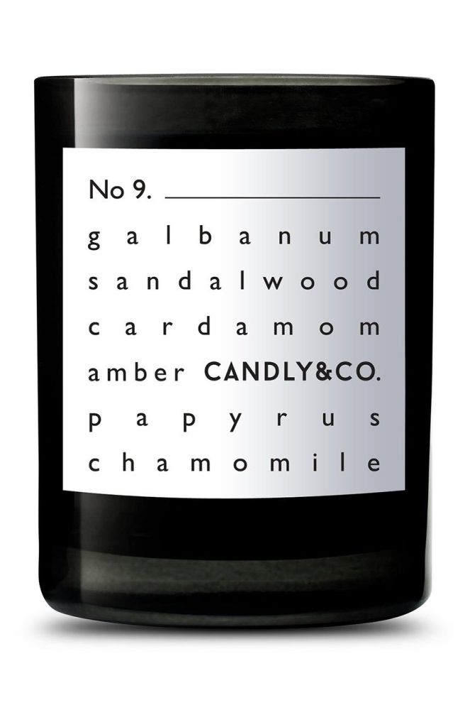 Candly Ароматична соєва свічка No.9 Galbanum & Sandalwood колір чорний