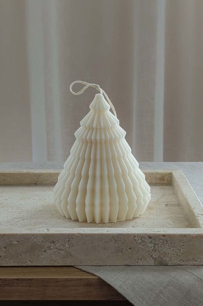 Соєва свічка Bella Bulba Christmas Tree колір білий фото 2