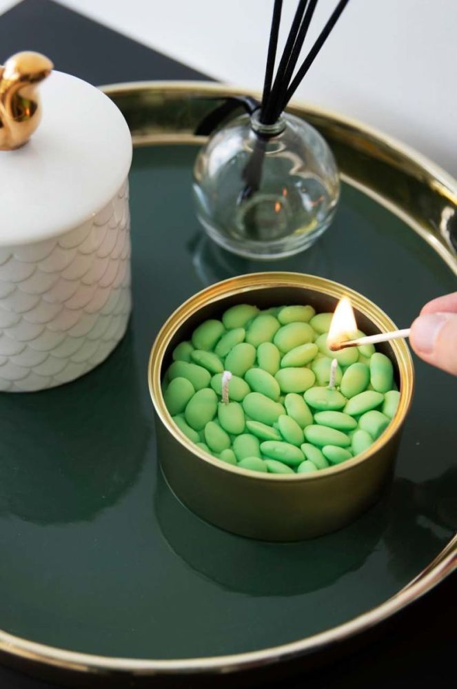 Ароматизована свічка CandleCan Mint Beans колір зелений фото 4