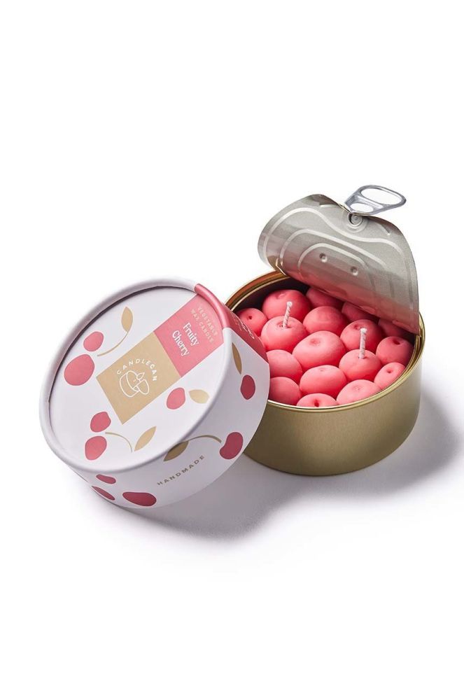 Ароматизована свічка CandleCan Fruity Cherry колір червоний