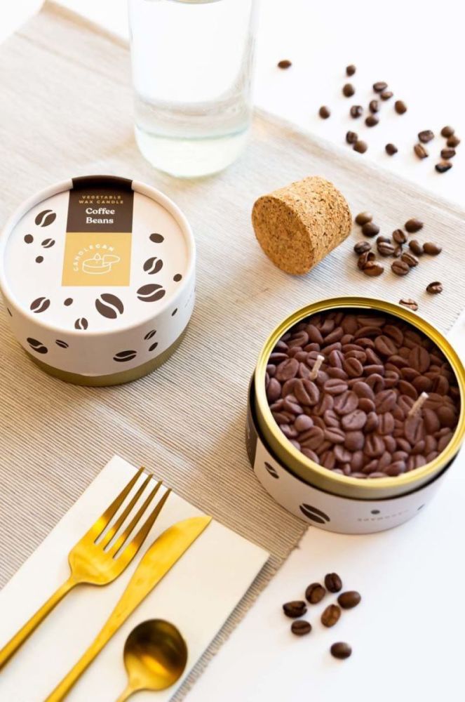 Ароматизована свічка CandleCan Coffee Beans колір коричневий фото 5