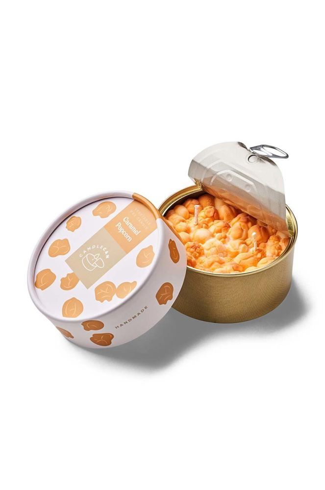 Ароматизована свічка CandleCan Caramel Popcorn колір білий