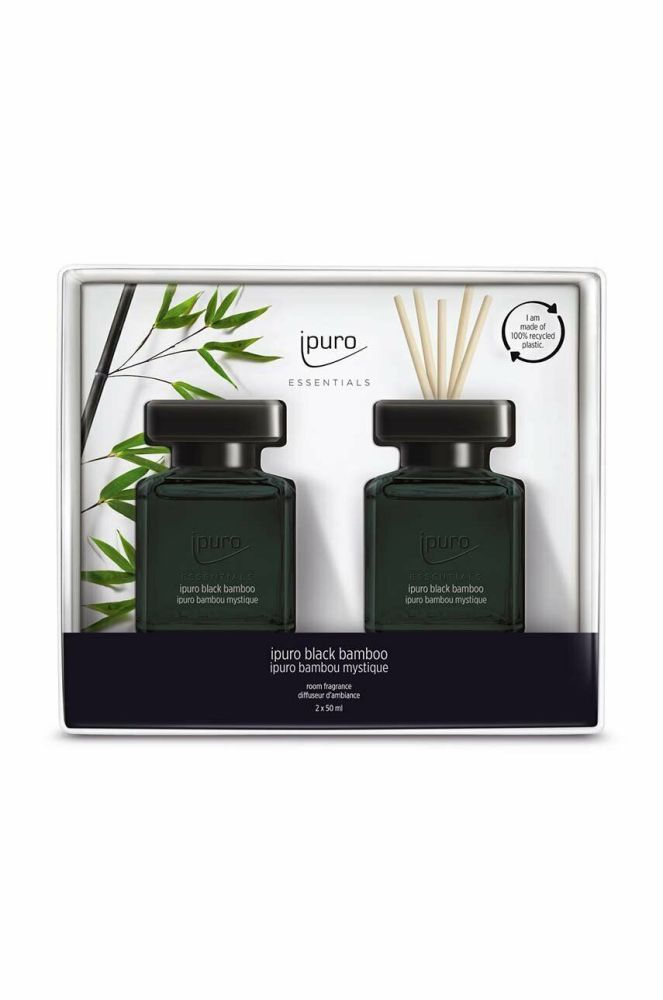 Набір аромадифузорів Ipuro Black Bamboo, 2 x 50 ml колір барвистий