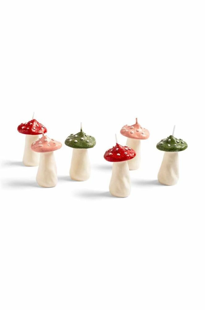 Свічка декоративна &k amsterdam Mushroom Dots колір зелений фото 2