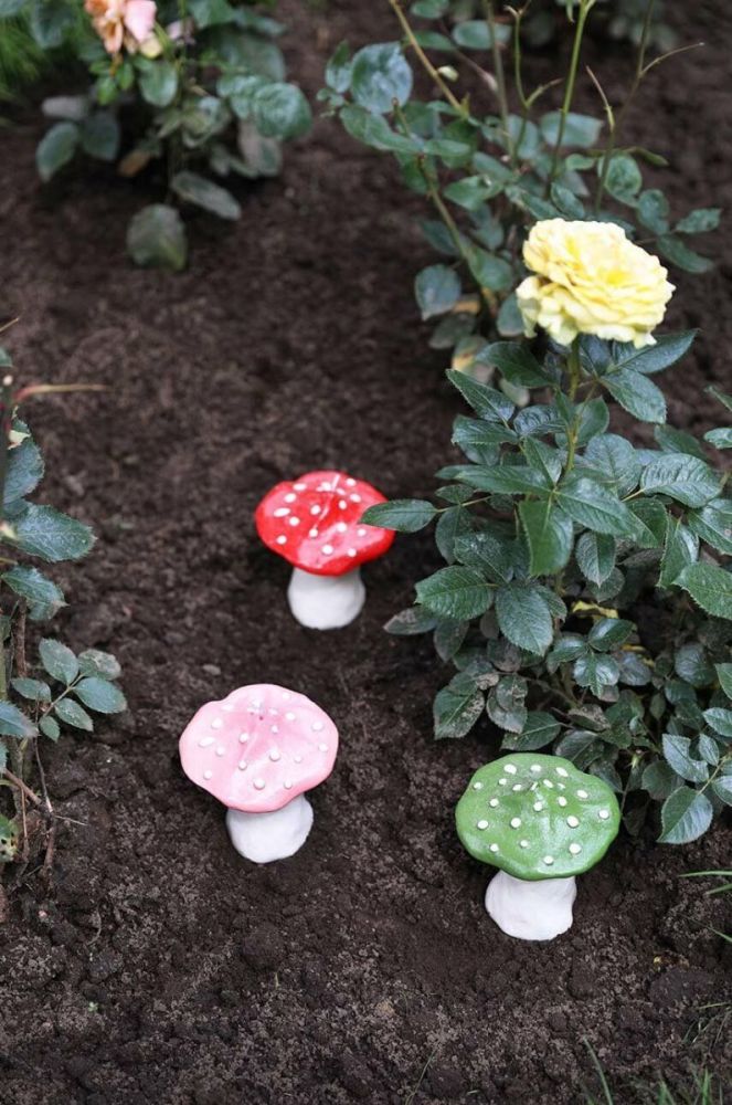 Свічка декоративна &k amsterdam Mushroom Dots колір зелений фото 4