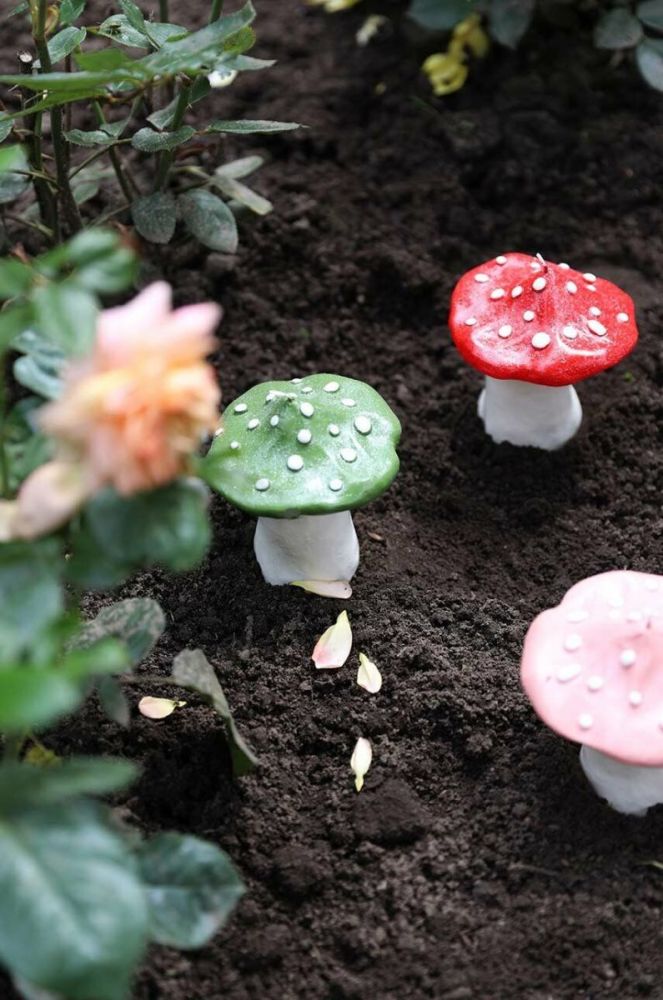 Свічка декоративна &k amsterdam Mushroom Dots колір зелений фото 5