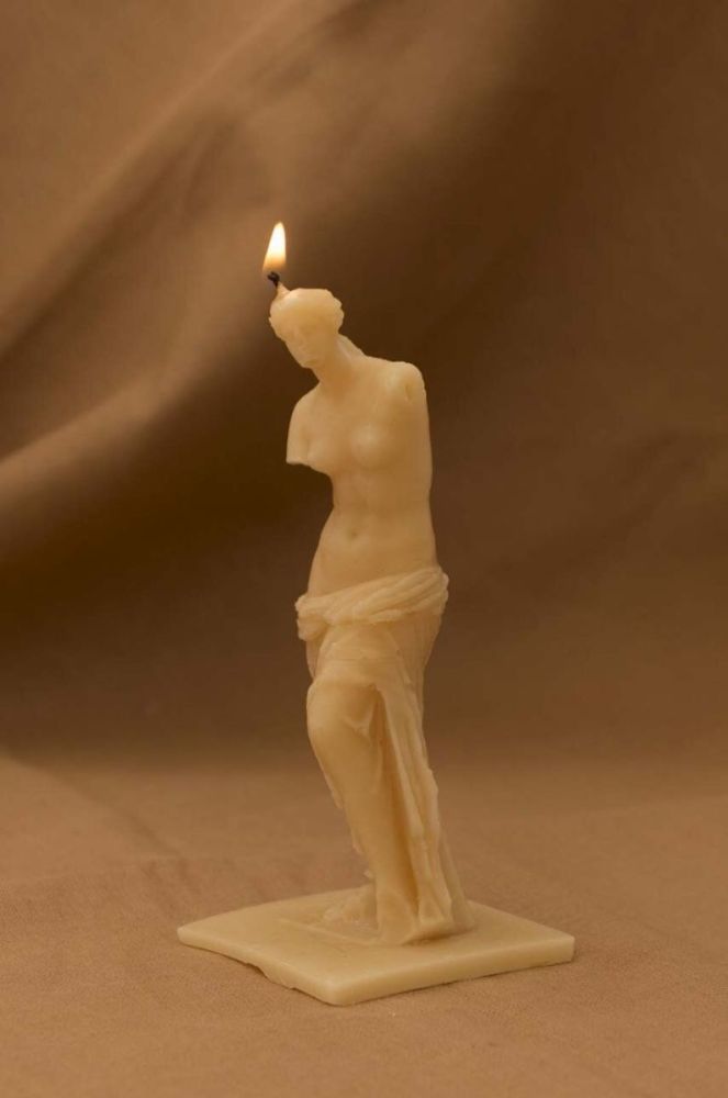 Декоративна свічка Really Nice Things Venus Candle колір помаранчевий (3240076) фото 3