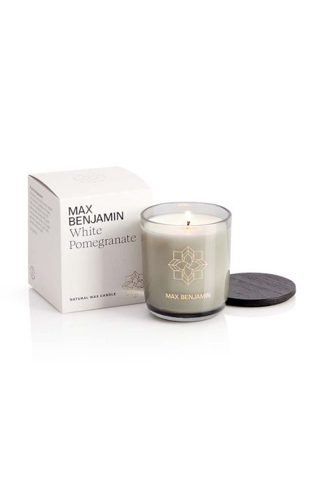 Ароматизована свічка Max Benjamin White Pomegranete 210 g колір білий