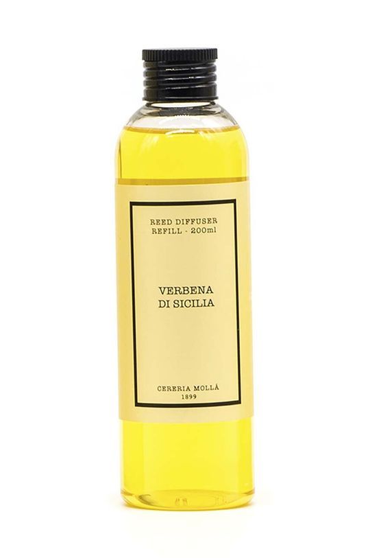 Змінний флакон для аромадифузора Cereria Molla Verbena di Sicilia 200 ml колір жовтий